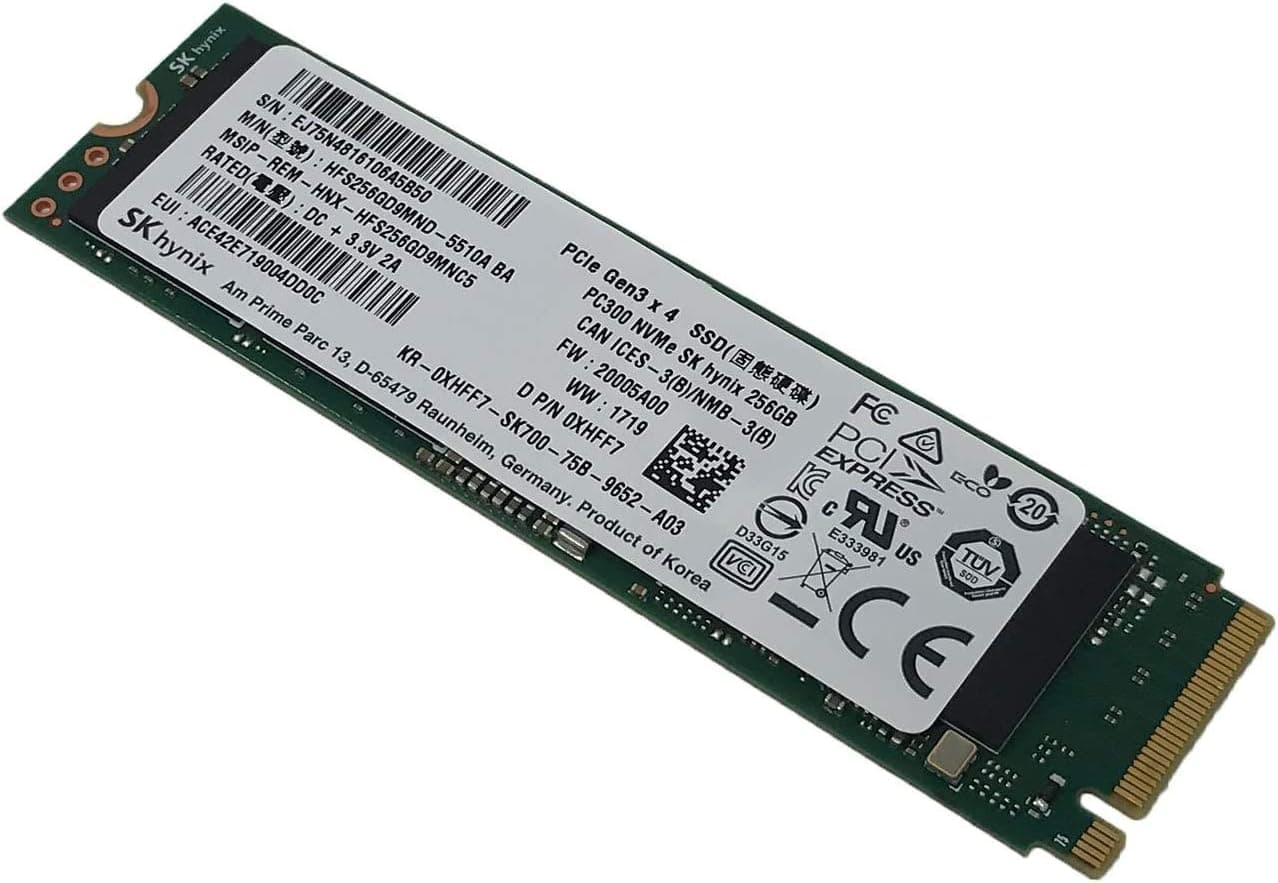SSD 256Go NVMe PCIe Gen3 Tray 3