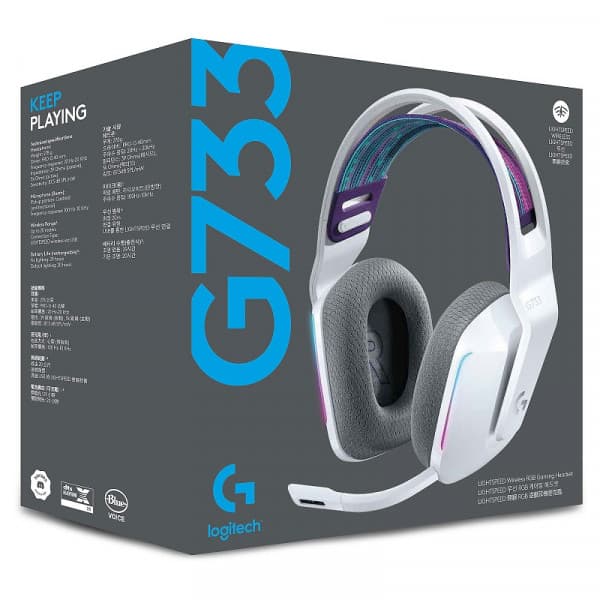 Logitech G733 Lightspeed (Blanc) 4