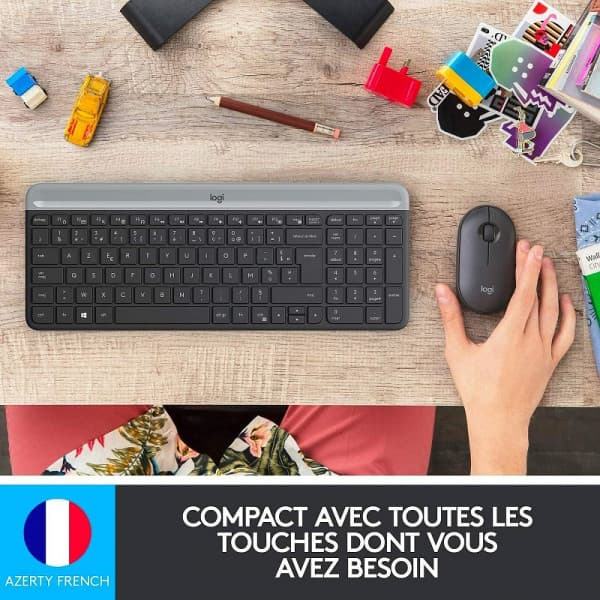 Logitech Desktop MK470 Sans-fil (AZERTY) 2