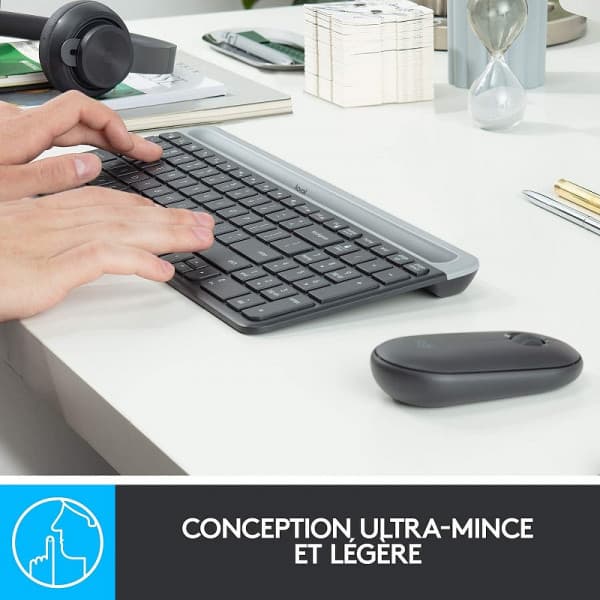 Logitech Desktop MK470 Sans-fil (AZERTY) 3