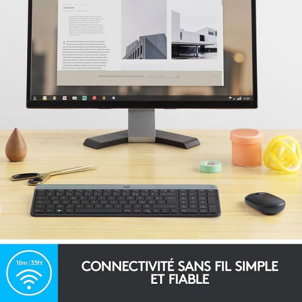 Logitech Desktop MK470 Sans-fil (AZERTY) 4