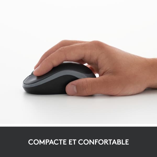 Logitech Wireless Mouse M185 (Gris) 3