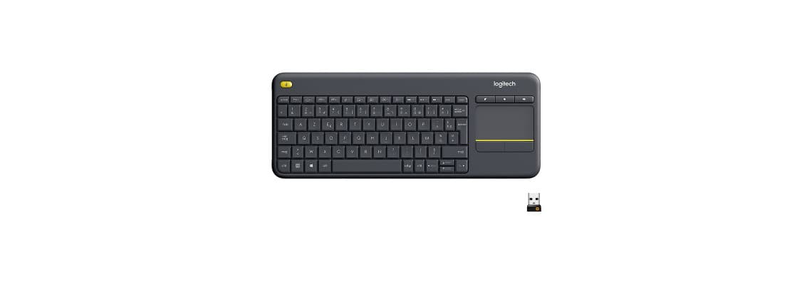 Logitech Wireless Touch Keyboard K400 Plus (Noir) 4