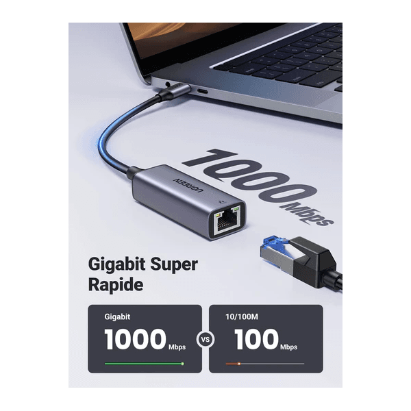 UGREEN Adaptateur USB C vers Ethernet (50737) 2
