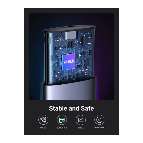 Ugreen Boitier disque dur externe Nvme/M2 SATA SSD 2
