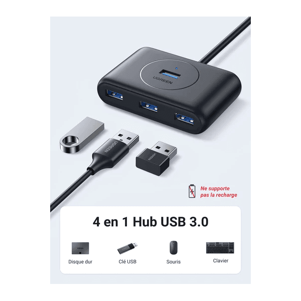 Ugreen HUB USB 3.0 to 4 x USB 3.0 1M 3