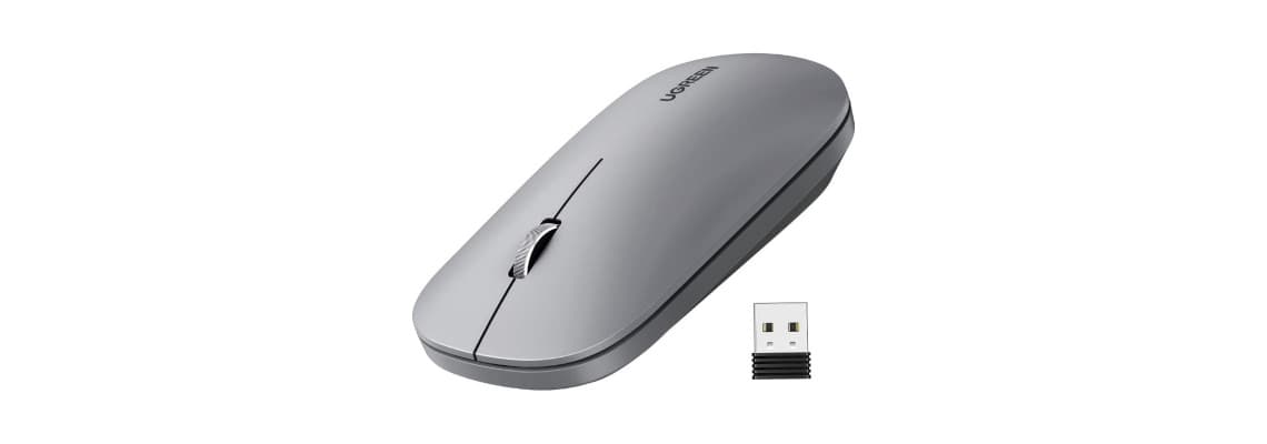 Ugreen Souris sans fil 2,4Ghz/10M GRIS Clair (90373) 4