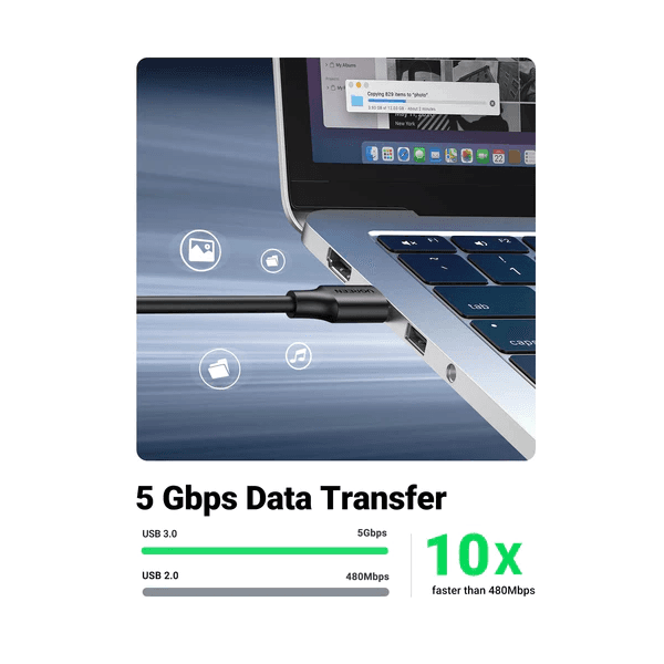 Ugreen Cable USB 3.0 to Female USB 3.0 2M (10373) 3