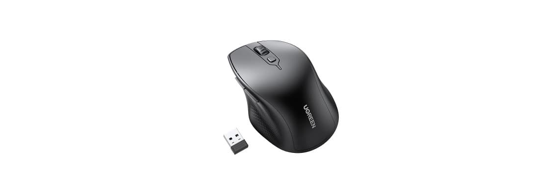 Ugreen Souris sans fil Design Egr 2,4 GHZ &amp; BT5.0 15M 3