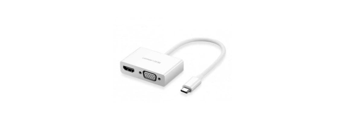 Ugreen Convertisseur USB-C to HDMI+VGA Blanc (30843) 4