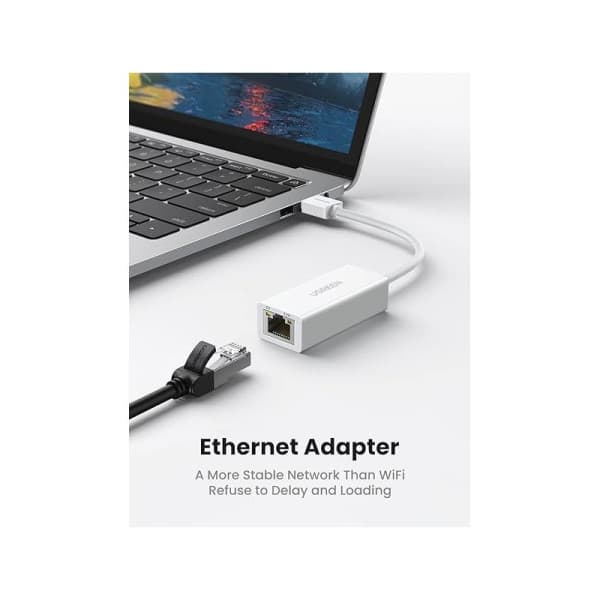 Ugreen Adaptateur USB 3.0 to RJ45 Blanc (20255) 2