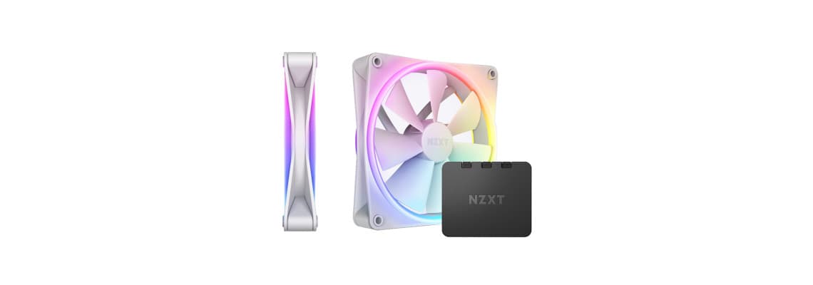 NZXT F140 RGB Duo Twin Pack White 4