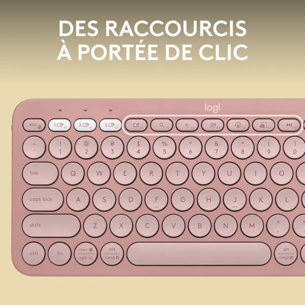 Logitech Pebble Keys 2 K380s (Rose) 3