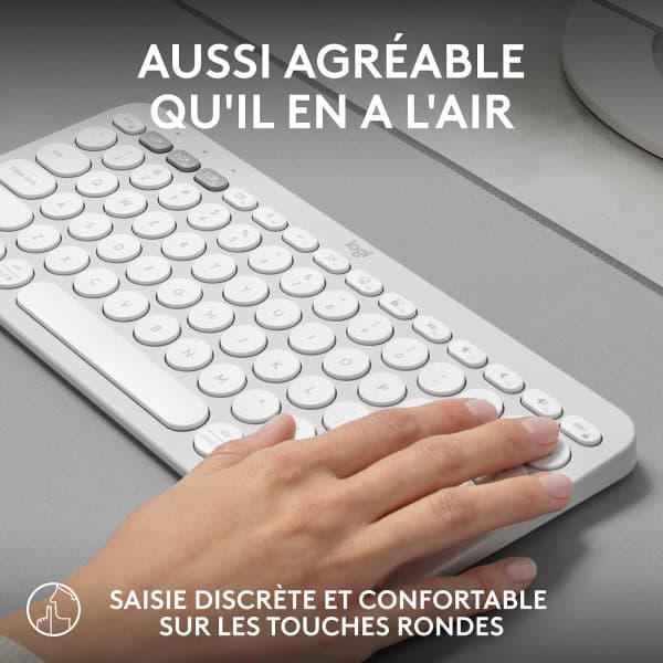 Logitech Pebble Keys 2 K380s (White) 4