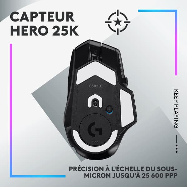 Logitech G G502X Plus Noir 4