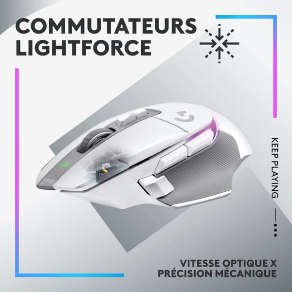 Logitech G G502X Plus Blanc 2