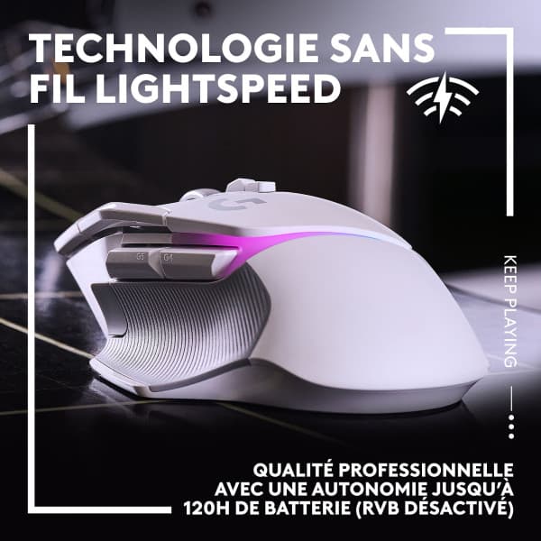 Logitech G G502X Plus Blanc 3