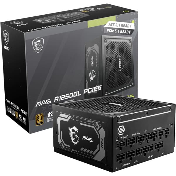 MSI MAG  A1250GL PCIE5 80PLUS Gold 1250W