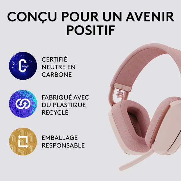 Logitech Zone Vibe 100 Rose 4