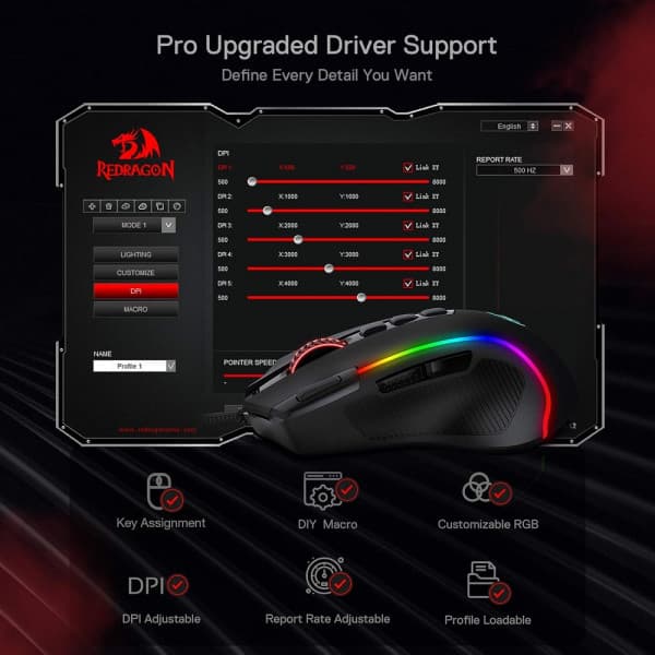 Redragon M612 Predator RGB 3