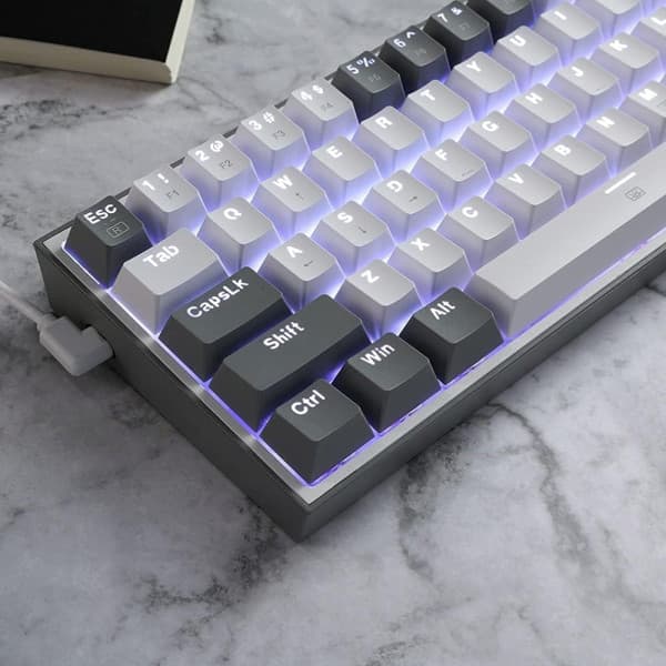 Redragon K617 Fizz 60% RGB Red Switches (White/Gray) 5