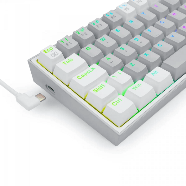 Redragon K617 Fizz 60% RGB Red Switches (Gray/White) 3