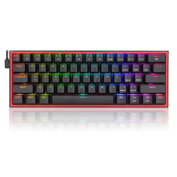 Redragon K617 Fizz 60% RGB Red Switches (Black) 2
