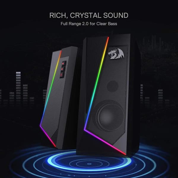 Redragon GS520 Anvil RGB Desktop Speakers 2.0 4