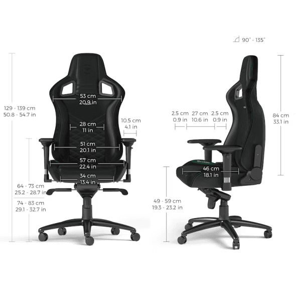 Noblechairs EPIC Black/Green 5