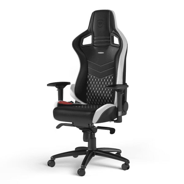 Noblechairs EPIC Real Leather Black/Red/White 3