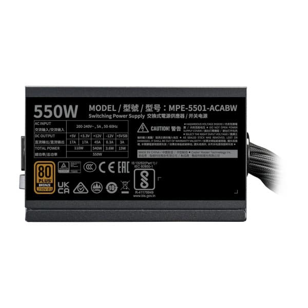 Cooler Master MWE Bronze 550W V3 3