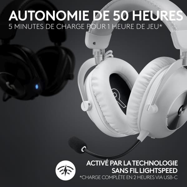 Logitech G Pro X 2 Lightspeed (Blanc) 2