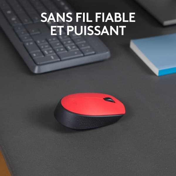 Logitech M171 Wireless Mouse (Red) 3