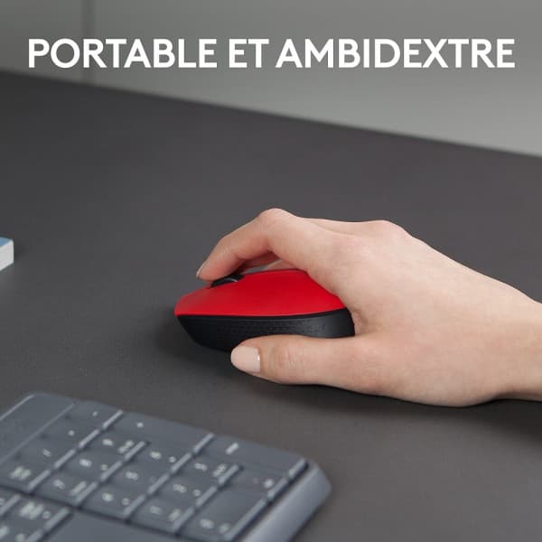Logitech M171 Wireless Mouse (Red) 4