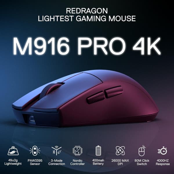 Redragon M916 PRO 4K Wireless 2