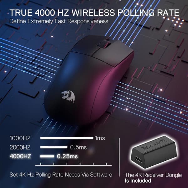Redragon M916 PRO 4K Wireless 4