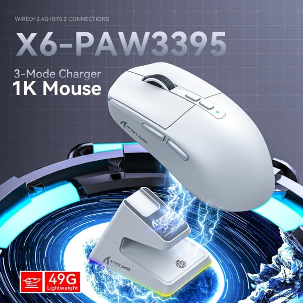 ATTACK SHARK X6 (White) 2