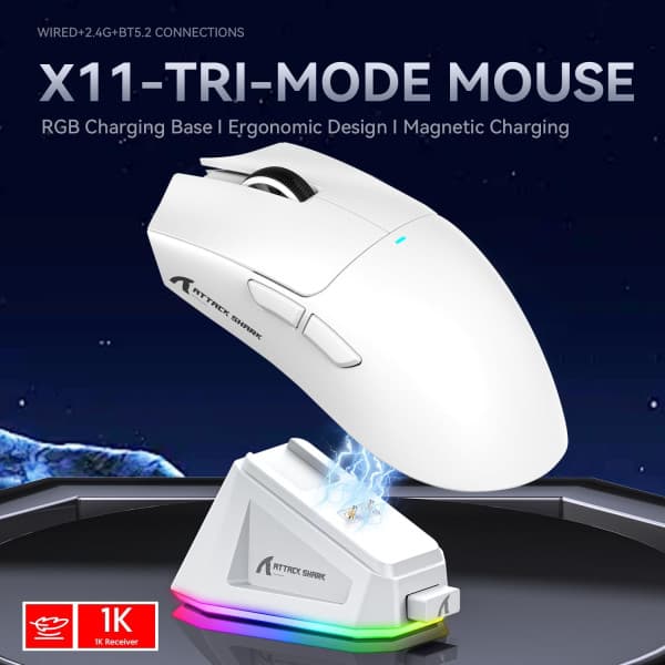 ATTACK SHARK X11 (White) 2