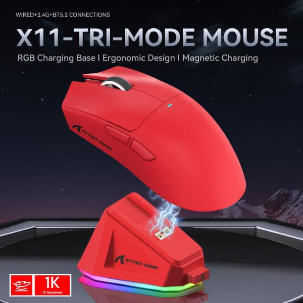 ATTACK SHARK X11 (Red) 2