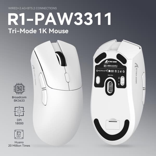 ATTACK SHARK R1 (White) 2