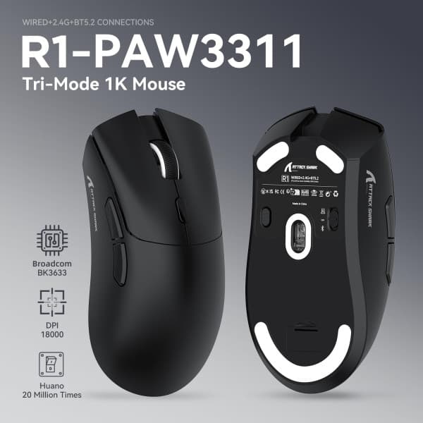 ATTACK SHARK R1 (Black) 2