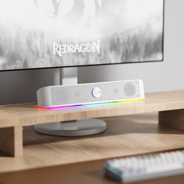 Redragon GS560 Adiemus Gaming Speaker (White) 4