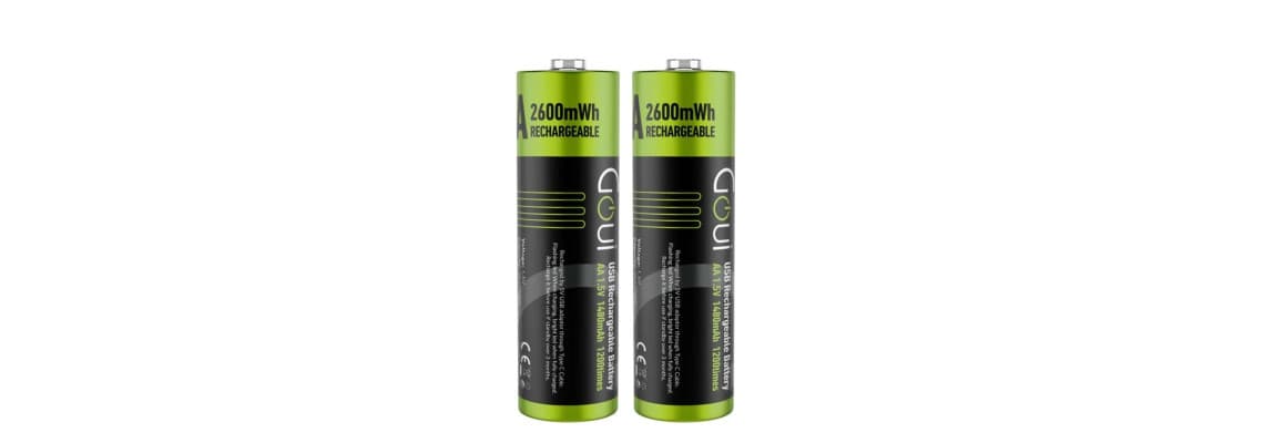 Goui Rechargables AA Batterie (2Pce) Noir 3