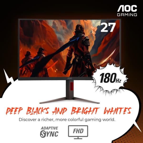 AOC C27G4H 27" 180Hz 0.5ms Curved 3