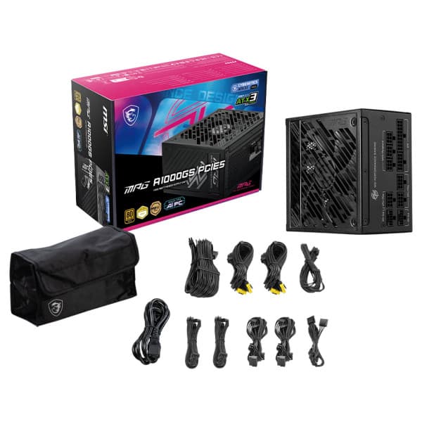 MSI MAG A1000GS PCIE5 80PLUS Gold 1000W 5