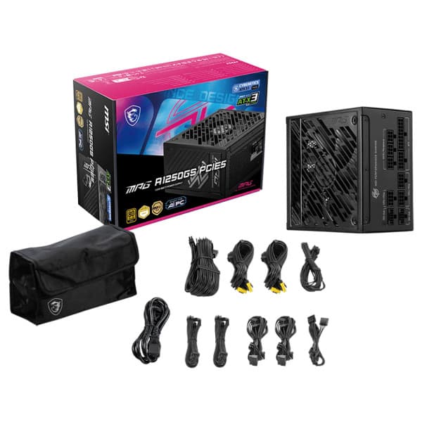 MSI MAG A1250GS PCIE5 80PLUS Gold 1250W 5