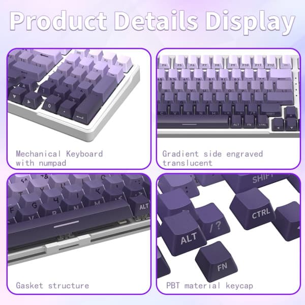 Furycube ZT99 Gradient Purple (RED Switch) maroc prix