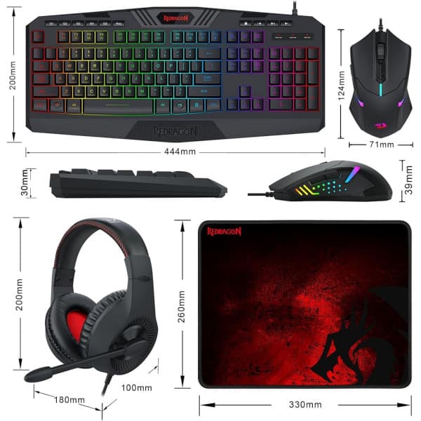 Redragon S101-BA-3 Combo 4in1 5