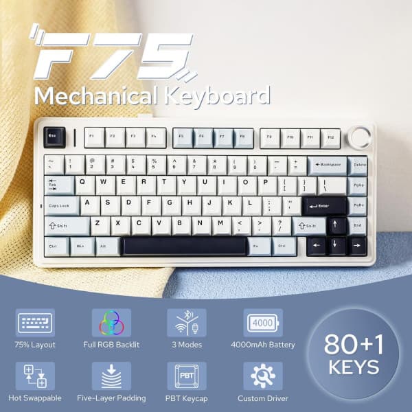 AULA F75 Glacier Blue (Ice Vein Switch) 3