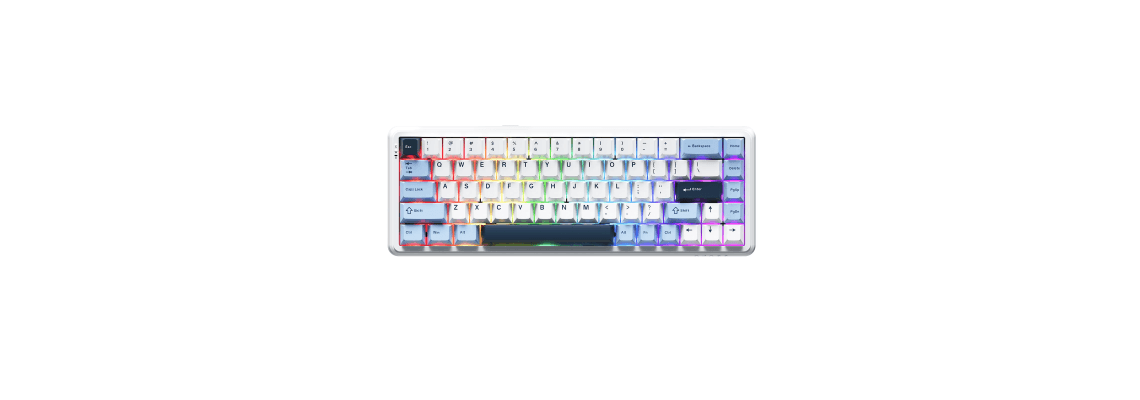 ajazz ak680 max wireless white blue 8+1k 2